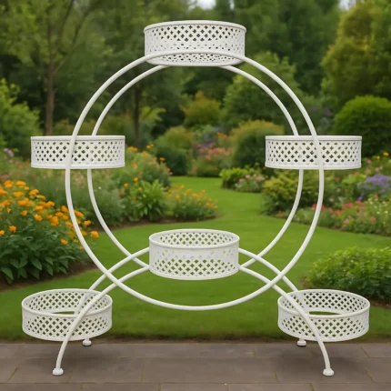 6 TIER FLOWER METAL FLOWER POT STAND